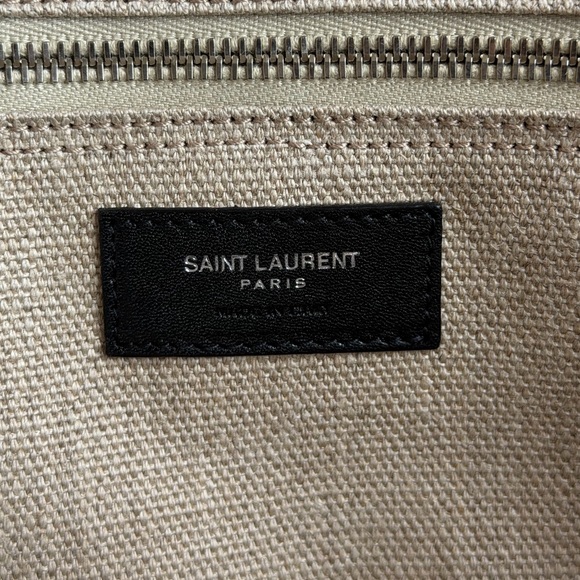 Saint Laurent Rive Gauche Beige Shopping Tote - Picture 10 of 15